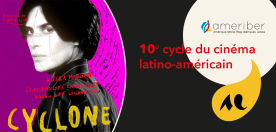 Vue d'une partie de l'affiche du film Cyclone