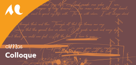 trac&eacute;s manuscrits abstraits dans des tons brun et orang&eacute;