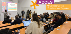 Alexandre Péraud, président de l’Université Bordeaux Montaigne, accueille les équipes de direction des lycées et CIO partenaires du projet ACCES